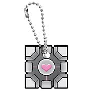 Portal Weighted Companion Cube Key Cap Key Chain